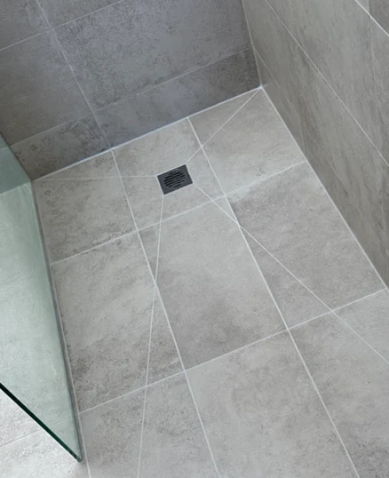 Shower grouting before and after photos