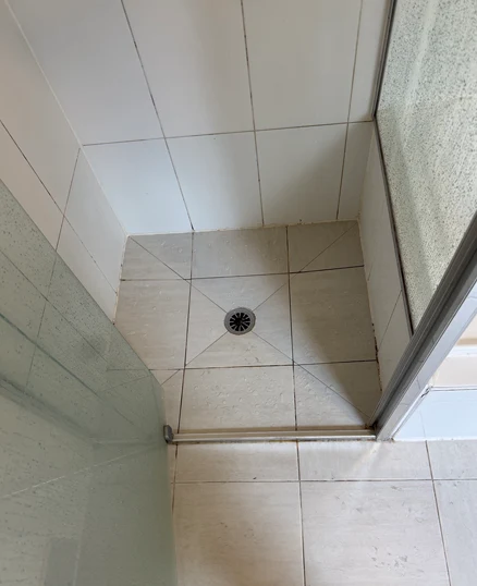 shower regrout before and after photos